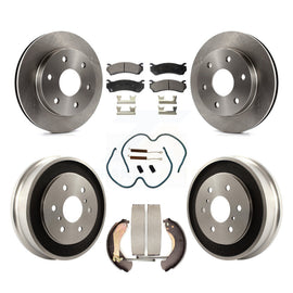 Front Rear Brake Rotor Ceramic Pad & Drum Kit (7Pc) For Chevrolet Silverado 1500