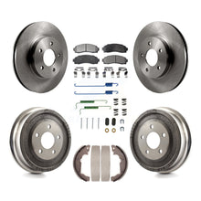 Charger l'image dans la galerie, Front Rear Disc Brake Rotors Ceramic Pad Drum Kit (7Pc) For Saturn Vue Chevrolet