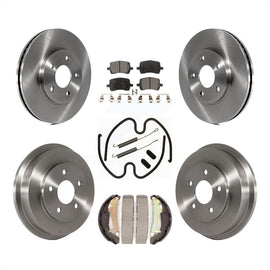 Front Rear Disc Brake Rotors Ceramic Pads And Drum Kit (7Pc) For Chevrolet HHR