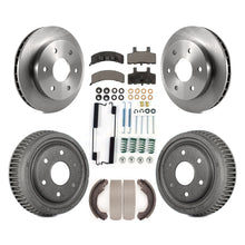 Load image into Gallery viewer, Front Rear Brake Rotors Ceramic Pad Drum Kit (7Pc) For Chevrolet K1500 GMC Yukon