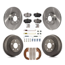 Load image into Gallery viewer, Front Rear Brake Rotors Ceramic Pad Drum Kit (7Pc) For Ford Taurus Mercury Sable