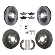 Load image into Gallery viewer, Front Rear Brake Rotors Ceramic Pad Drum Kit (7Pc) For Ford Escape Mazda Tribute