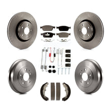 Load image into Gallery viewer, Front Rear Brake Rotor Ceramic Pad Drum Kit (7Pc) For 15-16 Ford Focus FMSI=1004