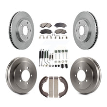 Charger l&#39;image dans la galerie, Front Rear Disc Brake Rotors Ceramic Pads And Drum Kit (7Pc) For Dodge Caliber