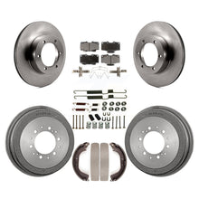 Load image into Gallery viewer, Front Rear Disc Brake Rotor Ceramic Pad Drum Kit (7Pc) For Toyota Pickup 4Runner