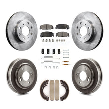 Load image into Gallery viewer, Front Rear Disc Brake Rotors Ceramic Pads And Drum Kit (7Pc) For Honda Civic