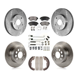 [Front+Rear] 1998-2003 Toyota Sienna Premium OE Brake Rotor Drum Kit & Ceramic Pads For Max Braking