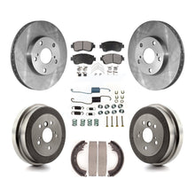 Charger l'image dans la galerie, Front Rear Disc Brake Rotors Ceramic Pads And Drum Kit (7Pc) For Toyota Camry