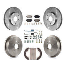 Load image into Gallery viewer, Front Rear Brake Rotor Ceramic Pad Drum Kit (7Pc) For 05-06 Toyota Camry Base/LE