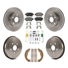 Front Rear Disc Brake Rotor Ceramic Pad Drum Kit (7Pc) For 2000 Toyota Celica GT