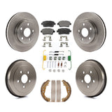 Front Rear Disc Brake Rotor Ceramic Pad Drum Kit (7Pc) For 2000 Toyota Celica GT