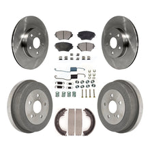 Load image into Gallery viewer, Front Rear Disc Brake Rotors Ceramic Pads And Drum Kit (7Pc) For Toyota RAV4
