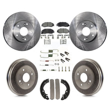 Charger l'image dans la galerie, Front Rear Disc Brake Rotor Ceramic Pad And Drum Kit (7Pc) For Honda Accord 3.0L
