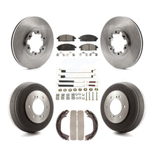 Load image into Gallery viewer, Front Rear Brake Rotor Ceramic Pad Drum Kit (7Pc) For Nissan Pathfinder INFINITI