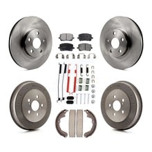 Load image into Gallery viewer, Front Rear Brake Rotor Ceramic Pad Drum Kit (7Pc) For Toyota Matrix Pontiac Vibe