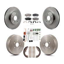 Charger l&#39;image dans la galerie, [Front+Rear] 2004-2010 Toyota Sienna Premium OE Brake Rotor Drum Kit &amp; Ceramic Pads For Max Braking