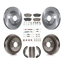 Load image into Gallery viewer, Front Rear Brake Rotor Ceramic Pad Drum Kit (7Pc) For Hyundai Accent To 09 30 05