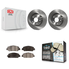 Front Disc Brake Rotors And Ceramic Pads Kit For Honda Accord HR-V