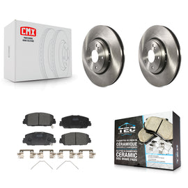 Front Disc Brake Rotors And Ceramic Pads Kit For Honda Civic Accord Acura ILX