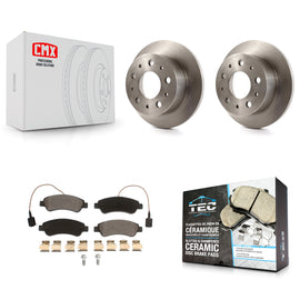 Rear Disc Brake Rotors And Ceramic Pads Kit For Ram ProMaster 1500 2500 3500