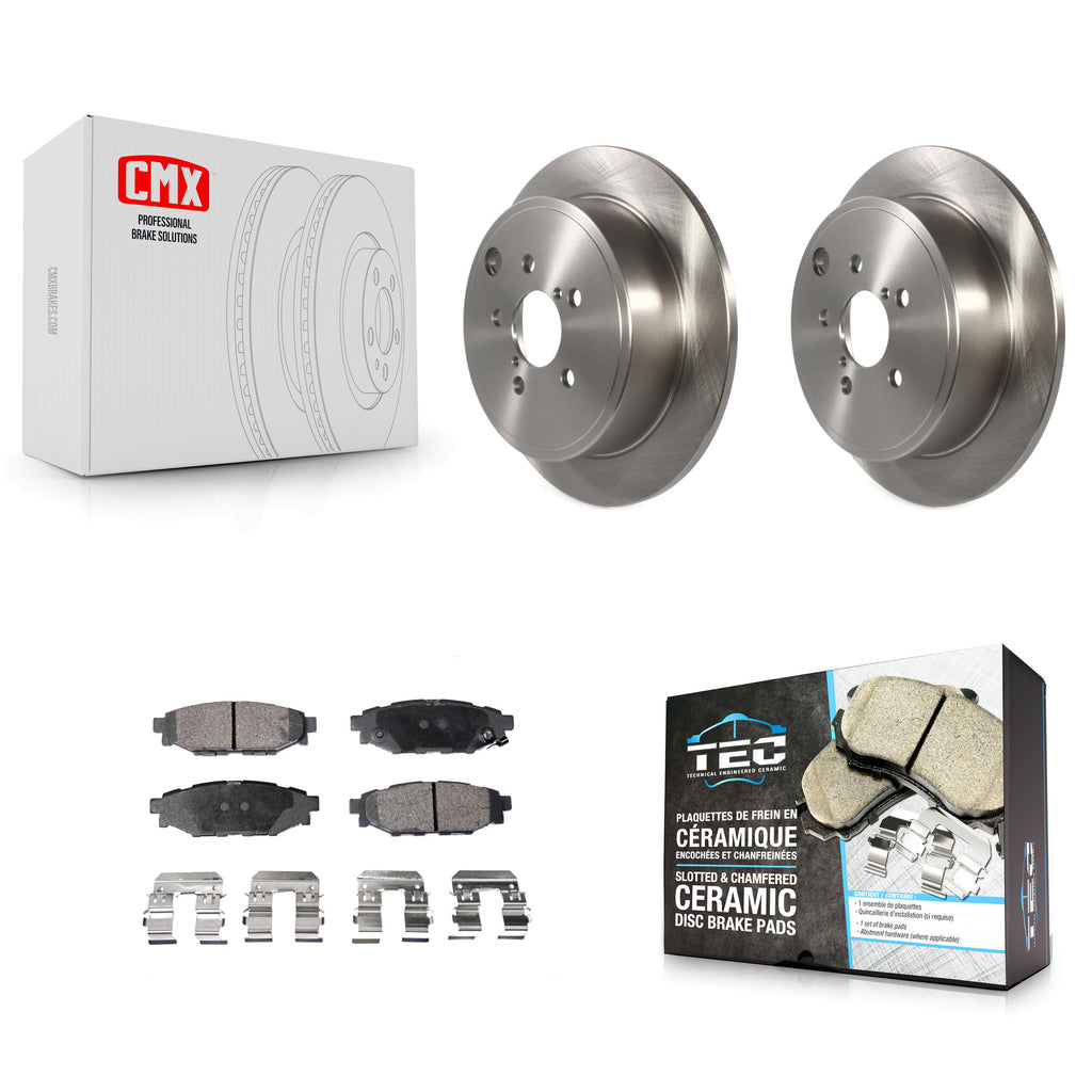 Kit de disques de frein à disque arrière et plaquettes en céramique pour Subaru WRX 