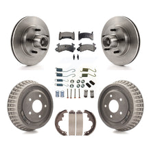 Charger l&#39;image dans la galerie, Kit de plaquettes et de tambour en céramique pour Rotor de frein avant et arrière (7 pièces) pour Chevrolet S10 GMC Sonoma 