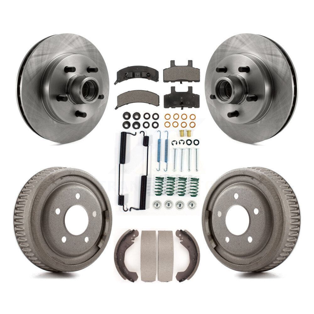 Rotors de frein à disque avant et arrière, plaquettes en céramique et Kit de tambour (7 pièces) pour GMC Yukon 