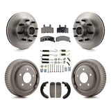 Rotors de frein à disque avant et arrière, plaquettes en céramique et Kit de tambour (7 pièces) pour GMC Yukon 