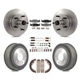 Kit de tambour à plaquettes en céramique, Rotors de frein à disque avant et arrière (7 pièces) pour Ford E-150 Econoline 