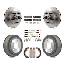 Load image into Gallery viewer, Front Rear Brake Rotors Ceramic Pad Drum Kit (7Pc) For Ford E-150 Econoline Club