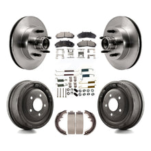 Load image into Gallery viewer, Front Rear Brake Rotors Ceramic Pad &amp; Drum Kit (7Pc) For Ford Ranger Mazda B2500