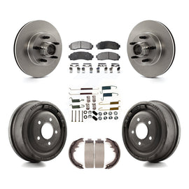 Kit de tambours à plaquettes en céramique pour rotors de frein avant et arrière (7 pièces) pour Ford Ranger RWD 2006-2009 