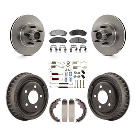Kit de tambours à plaquettes en céramique pour rotors de frein avant et arrière (7 pièces) pour Ford Ranger RWD 2006-2009 