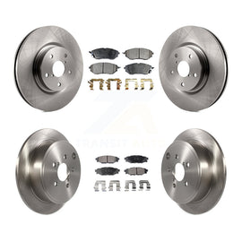 Front Rear Disc Brake Rotors And Ceramic Pads Kit For Subaru WRX