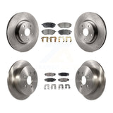 Front Rear Disc Brake Rotors And Ceramic Pads Kit For Subaru WRX