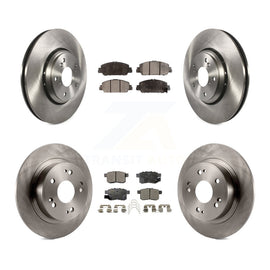 Front Rear Disc Brake Rotors And Ceramic Pads Kit For Honda Accord