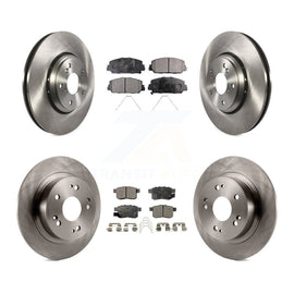 Front Rear Disc Brake Rotors And Ceramic Pads Kit For Honda Accord