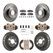 Load image into Gallery viewer, Front Rear Disc Brake Rotors Ceramic Pads And Drum Kit (9Pc) For Honda Civic