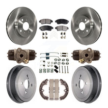 Load image into Gallery viewer, Front Rear Brake Rotor Ceramic Pad &amp; Drum Kit (9Pc) For Toyota Corolla Geo Prizm