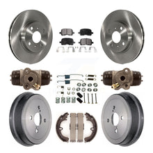 Load image into Gallery viewer, Front Rear Brake Rotor Ceramic Pad And Drum Kit (9Pc) For Toyota Corolla Non-ABS