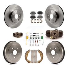 Load image into Gallery viewer, Front Rear Brake Rotors Ceramic Pad &amp; Drum Kit (9Pc) For 2003-2005 Toyota Celica