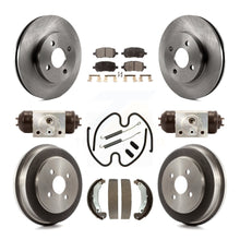 Charger l'image dans la galerie, Front Rear Brake Rotor Ceramic Pad Drum Kit (9Pc) For Chevrolet Cobalt Saturn G5