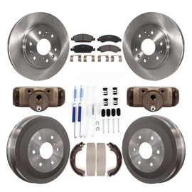 Front Rear Brake Rotor Ceramic Pad & Drum Kit (9Pc) For Chevrolet Silverado 1500