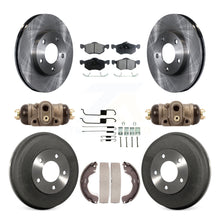 Load image into Gallery viewer, Front Rear Brake Rotors Ceramic Pad Drum Kit (9Pc) For Ford Escape Mazda Tribute