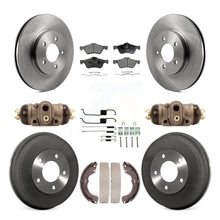 Charger l'image dans la galerie, Front Rear Disc Brake Rotor Ceramic Pad &amp; Drum Kit (9Pc) For Ford Escape Mercury