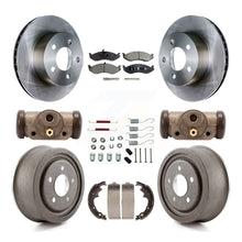 Load image into Gallery viewer, Front Rear Brake Rotor Ceramic Pad And Drum Kit (9Pc) For Jeep Cherokee Wrangler