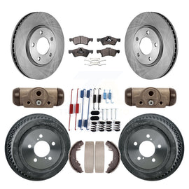 Front Rear Disc Brake Rotor Ceramic Pad Drum Kit (9Pc) For Dodge Chrysler Town &
