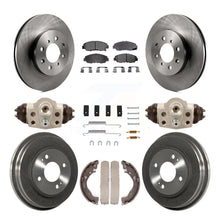 Charger l'image dans la galerie, Rotors de frein à disque avant et arrière, plaquettes en céramique et Kit de tambour (9 pièces) pour Honda Insight 
