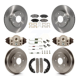 Kit de plaquettes et de tambour en céramique pour rotor de frein avant et arrière (9 pièces) pour Honda Civic Hybrid 06-08 