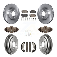 Load image into Gallery viewer, Front Rear Brake Rotor Ceramic Pad And Drum Kit (9Pc) For Hyundai Accent Kia Rio